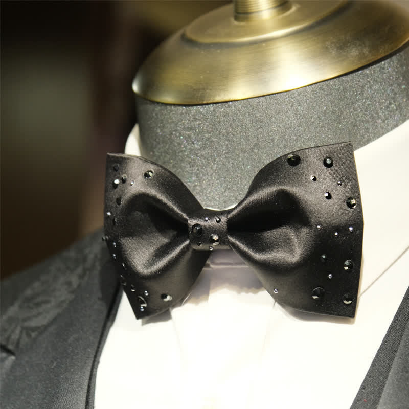 Men's Sparkly Rhinestone Starry Galaxy Bow Tie