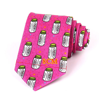 Men's Creative Funny Printed Necktie