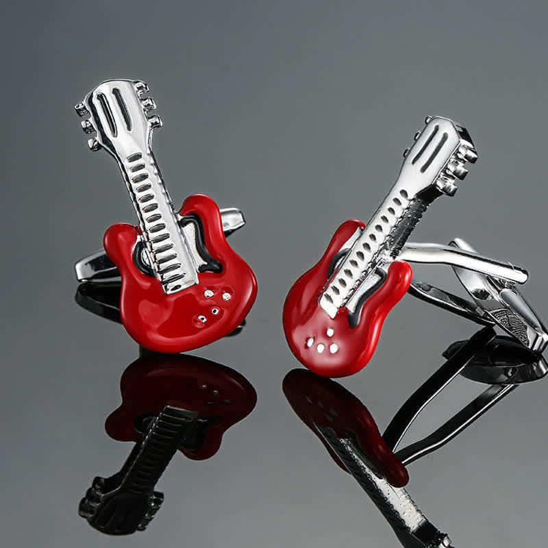 Men's Stylish Music Instrument Note Cufflinks