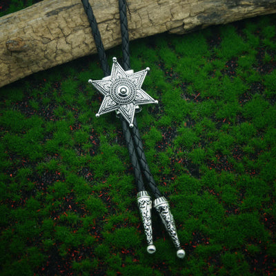 Punk Cowboy Vintage Plated Star Bolo Tie