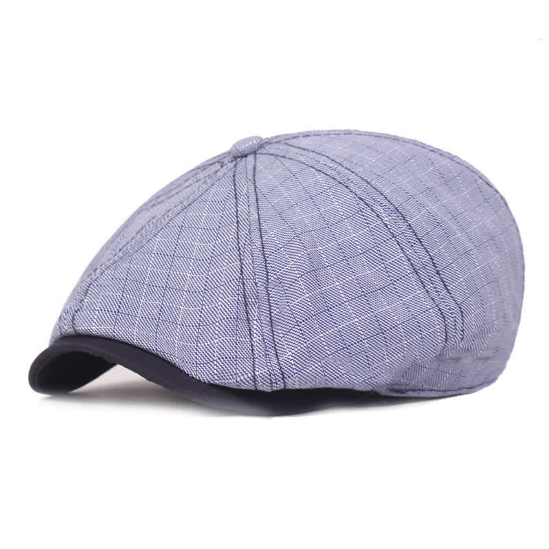 Classic Newsboy 8 Panel Plaid Beret Hat