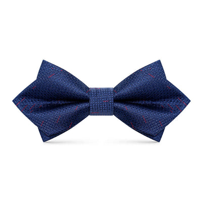 Men's Stylish Gradient Color Chequer Design Bow Tie