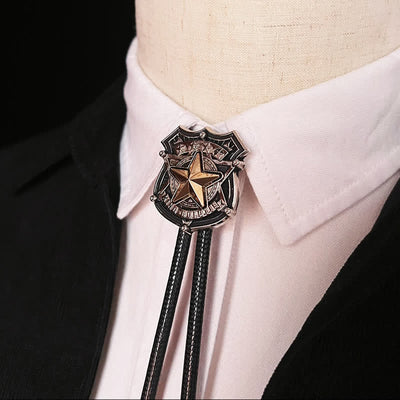 Eagle & Star Western Personalized Bolo Tie