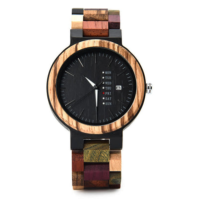 Men's Vintage Different Wood Wooden Watch