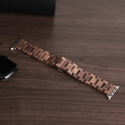 Natural Walnut Wooden Strap Watch Band