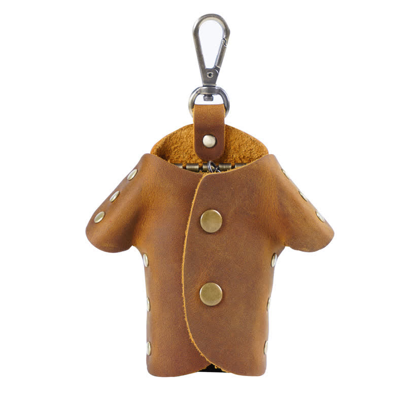 Creative Cute Clothes Shape Leather Key Case