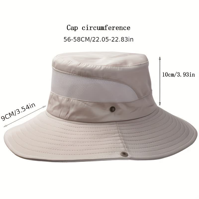 Men's Summer Sun Block Beach Travel Bucket Hat