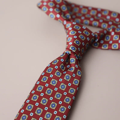 Men's Vintage Street Style Geometric Motif Necktie