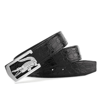 Men's Stylish Cartoon Crocodile Buckle Leather Belt