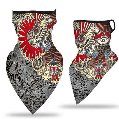 Colorful Paisley Ear Loops Cycling Equipment Bandana