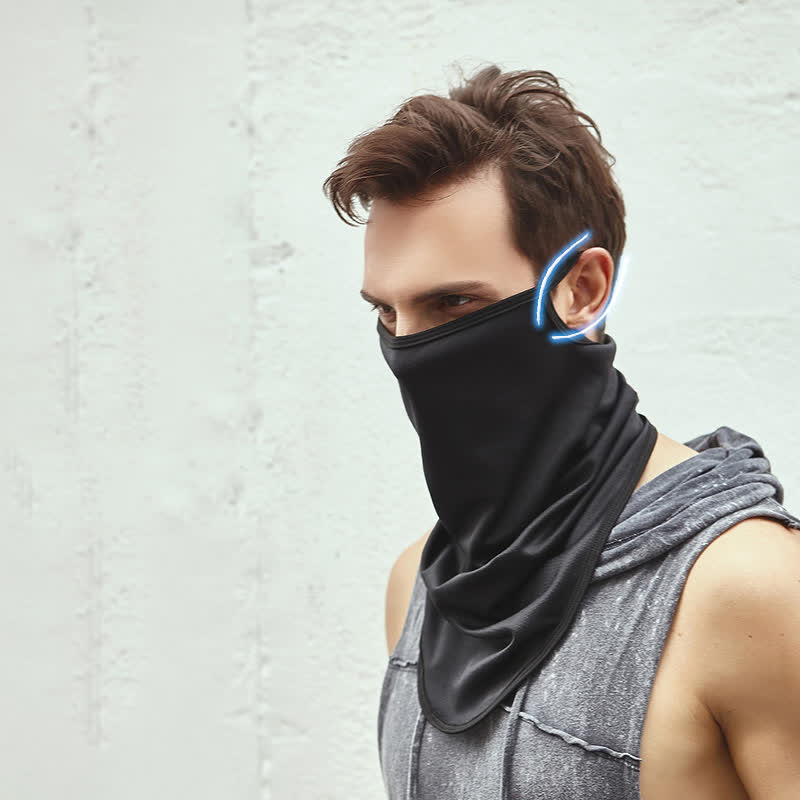 Skull Neck Gaiter Ear Loops Cycling Face Mask Bandana