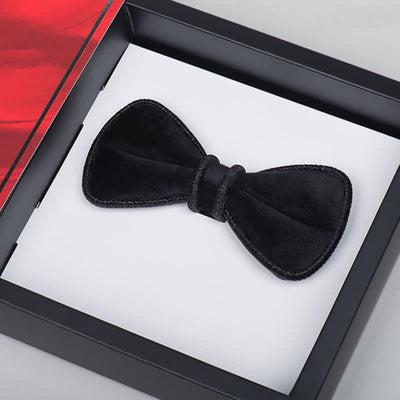 Men's Velvet Decorative Bling Edge Bow Tie