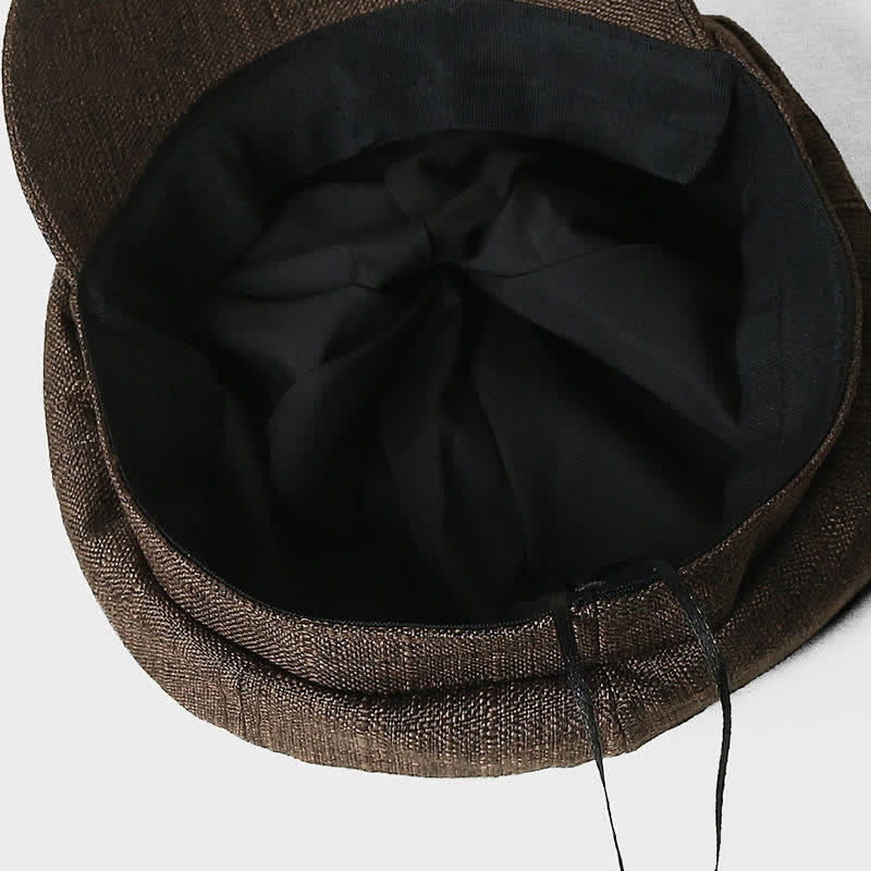 Vintage Octagonal Newsboy Breathable Beret Hat