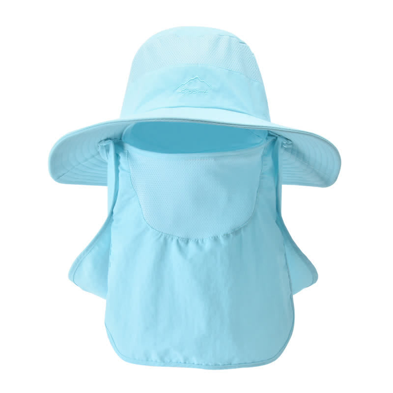 Men's Detachable Face Mask Hiking Bucket Hat