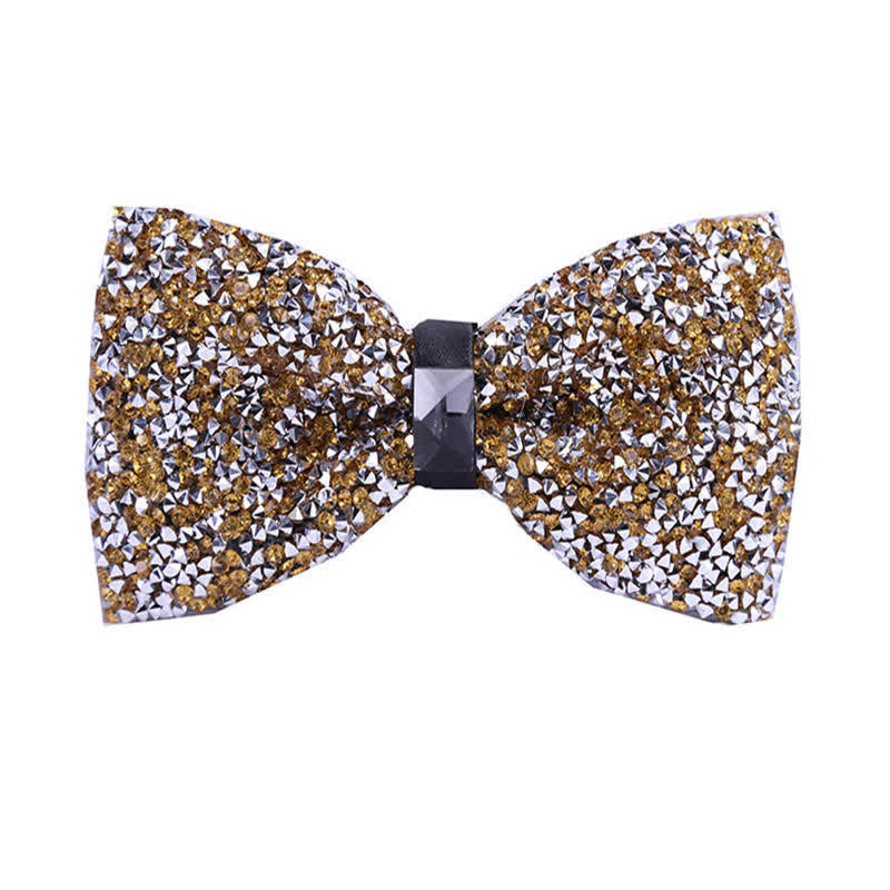 Men's Sparkle Star Glitter Crystal Bow Tie