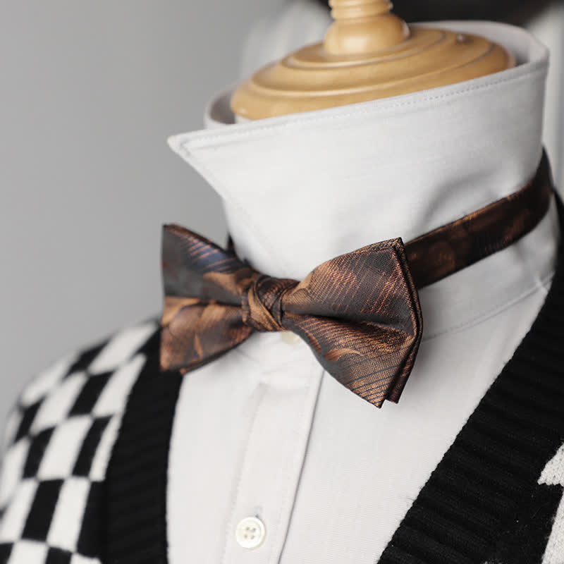 Men's Gradient Pattern Vintage Style Business Bow Tie