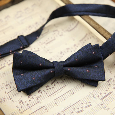 Men's Classy Double-Layered Wedding Business Bow Tie