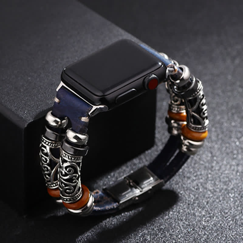 Embossed Ornament Wristband Watch Band