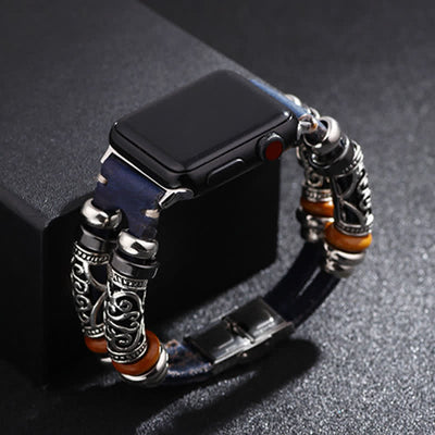 Embossed Ornament Wristband Watch Band