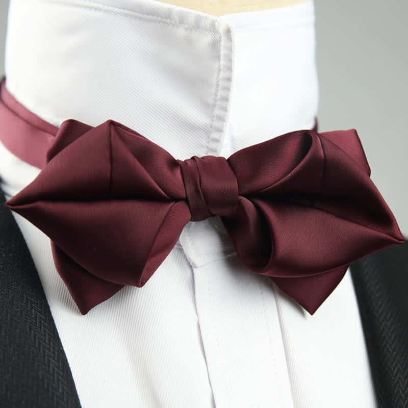 Men's Leisure Style Unique Pointed Shape Bow Tie