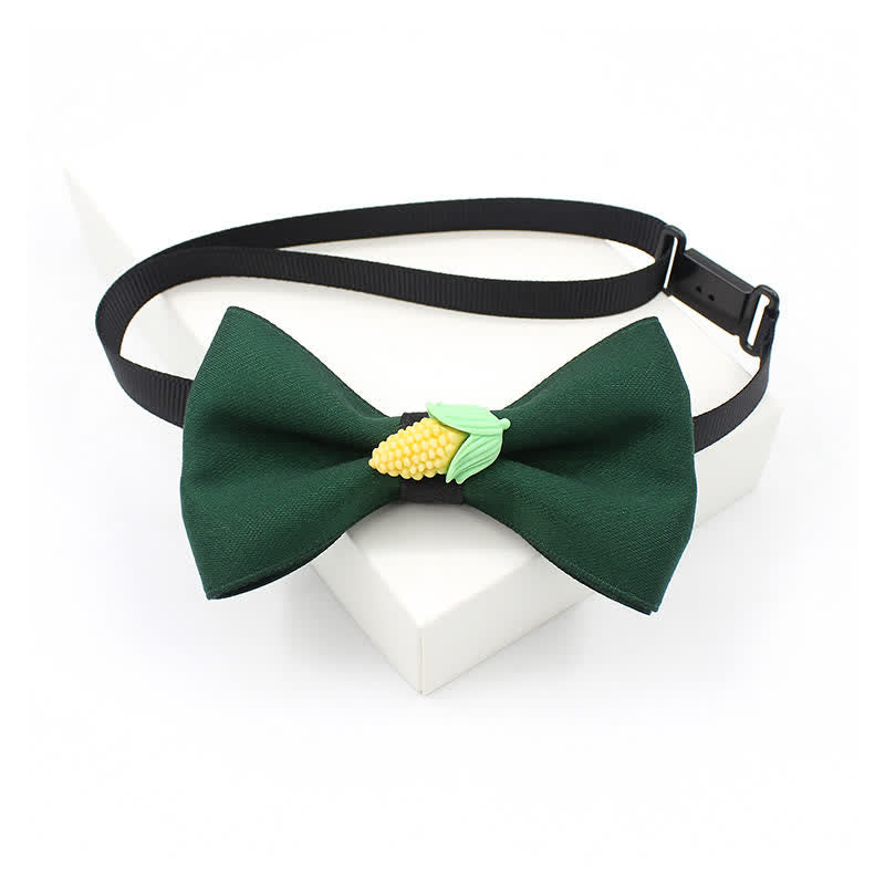 Kid's Cute Fruit Ornament Solid Color Bow Tie
