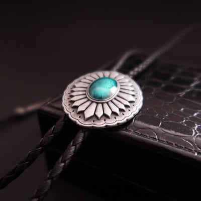 Sunburst Turquoise Western Accessory Bolo Tie