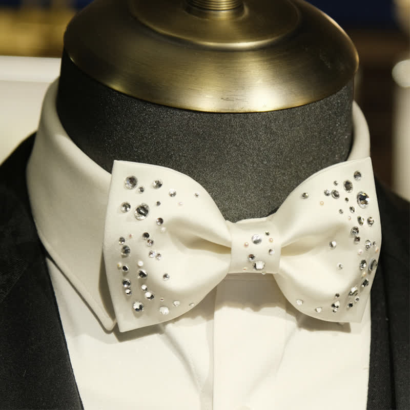 Men's Sparkly Rhinestone Starry Galaxy Bow Tie