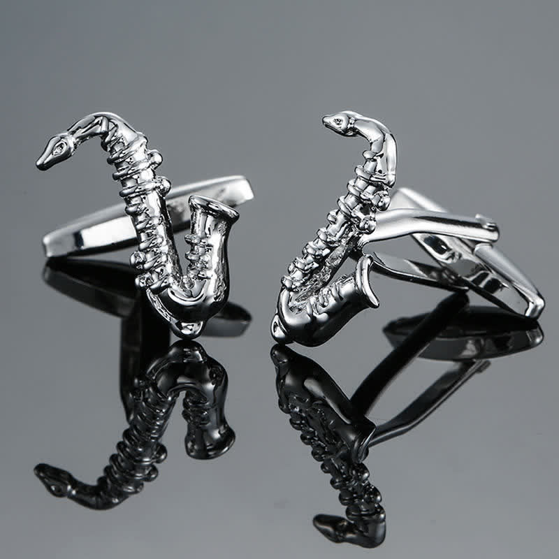 Men's Stylish Music Instrument Note Cufflinks