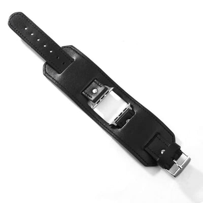 Vintage Leather Cuff Smart Watch Band