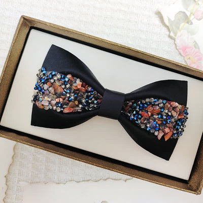 Men's Bling Sparkle Rhinestone Banquet Bow Tie