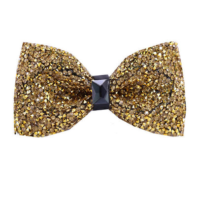 Men's Sparkle Star Glitter Crystal Bow Tie