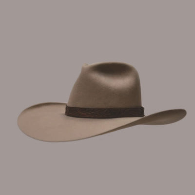 Fedora Woven Brim Western Wool Cowboy Hat