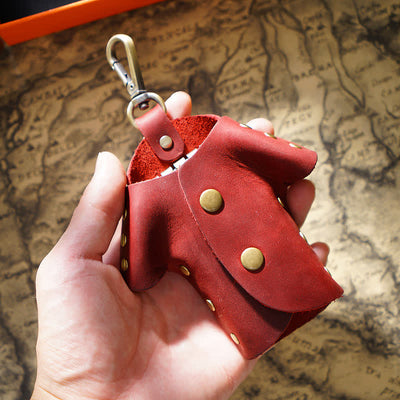 Creative Cute Clothes Shape Leather Key Case