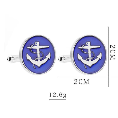 Men's Nautical Boat Anchor Cufflinks