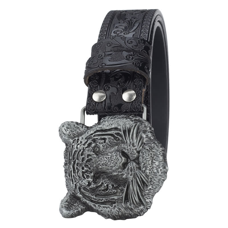 Toger Head Jeans Decorative Western Leather Belt