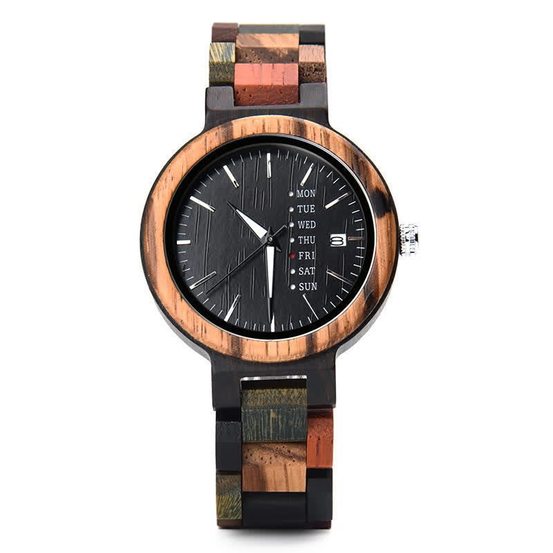 Men's Vintage Different Wood Wooden Watch