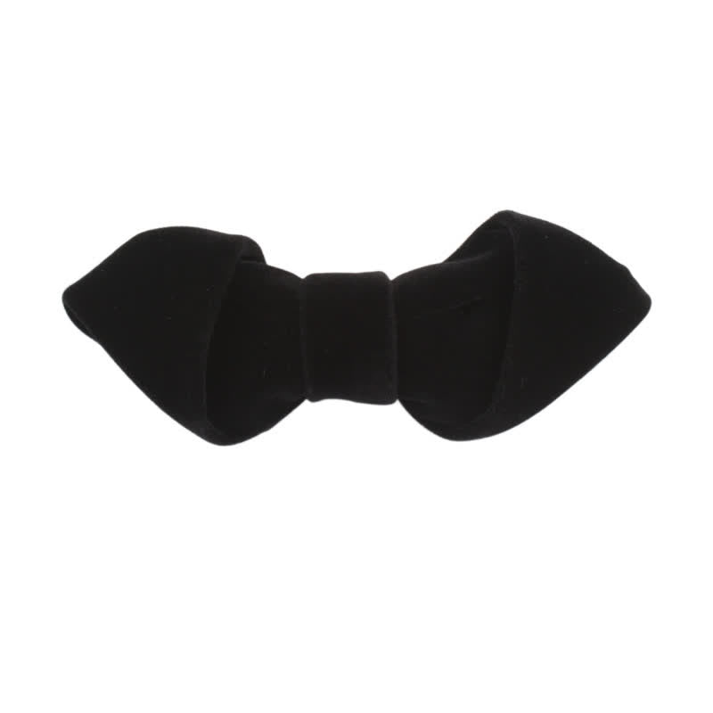 Men's Velvet Solid Color Party Business Pointed Bow Tie