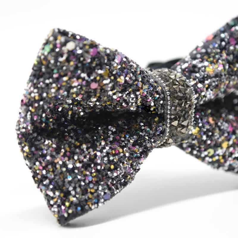 Men's Sparkling Colorful Rhinestone Gorgeous Bow Tie