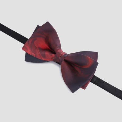 Men's Luxury Abstract Pattern Double Layered Bow Tie