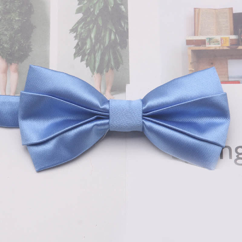 Men's Casual Simple Classic Solid Color Bow Tie