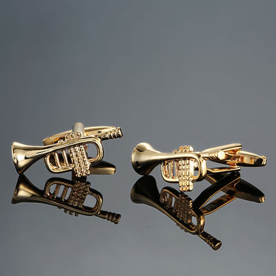 Men's Stylish Music Instrument Note Cufflinks