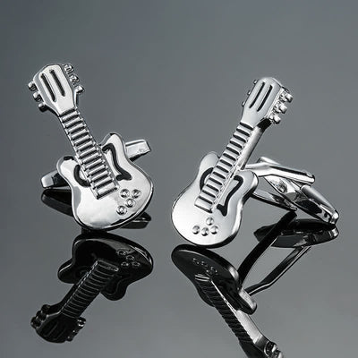 Men's Stylish Music Instrument Note Cufflinks