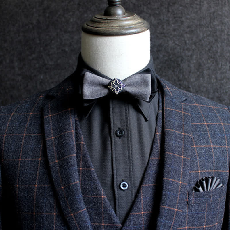 Formal Double Layers Banquet Accessories Bow Tie