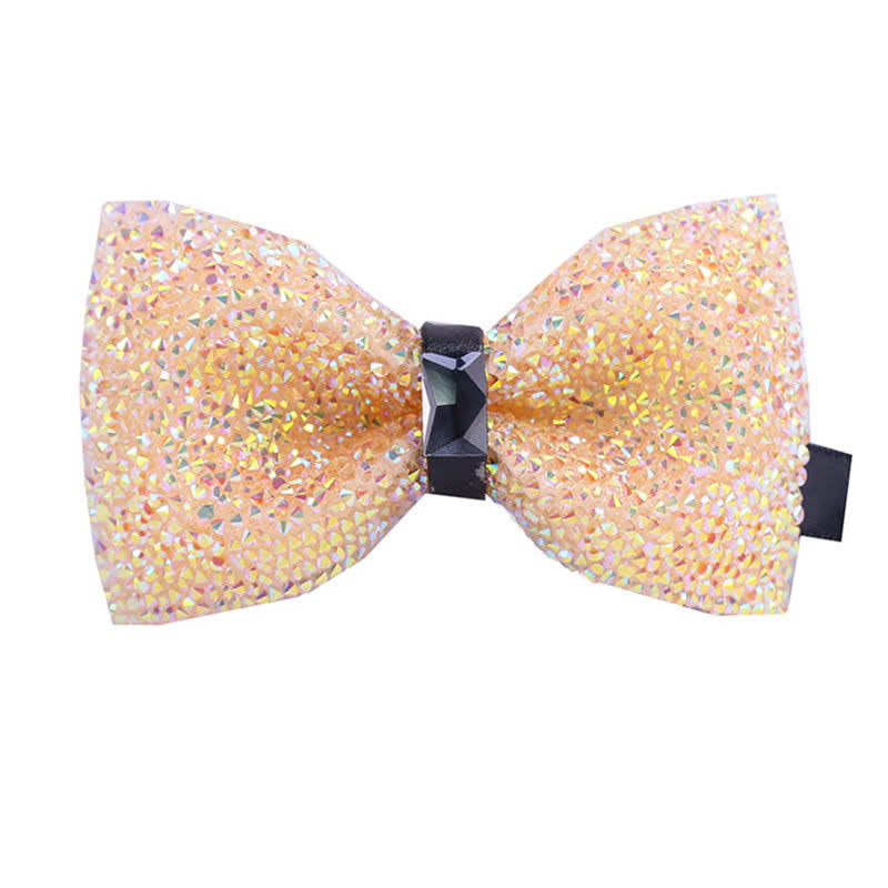 Men's Sparkle Star Glitter Crystal Bow Tie