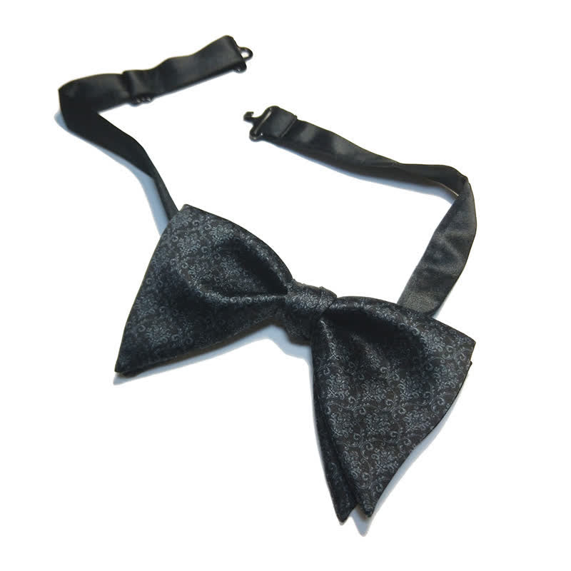 Men's Vintage Baroque Printed Oversized Pointed Bow Tie