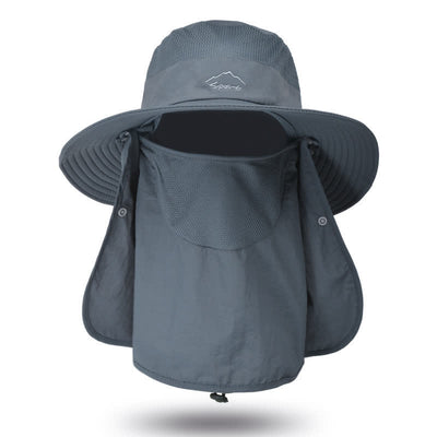 Men's Detachable Face Mask Hiking Bucket Hat