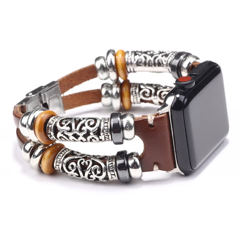 Embossed Ornament Wristband Watch Band