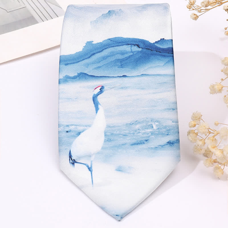 Men's Fun Animal Print Business Slim Necktie