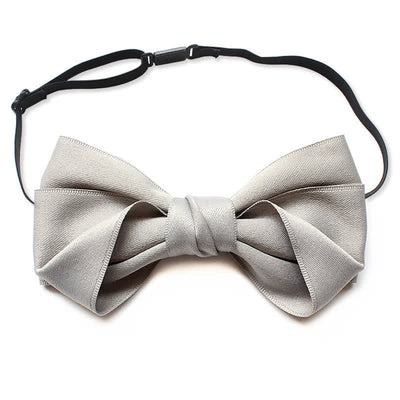 Men's Simple Trendy Soild Color Suit Shirt Bow Tie