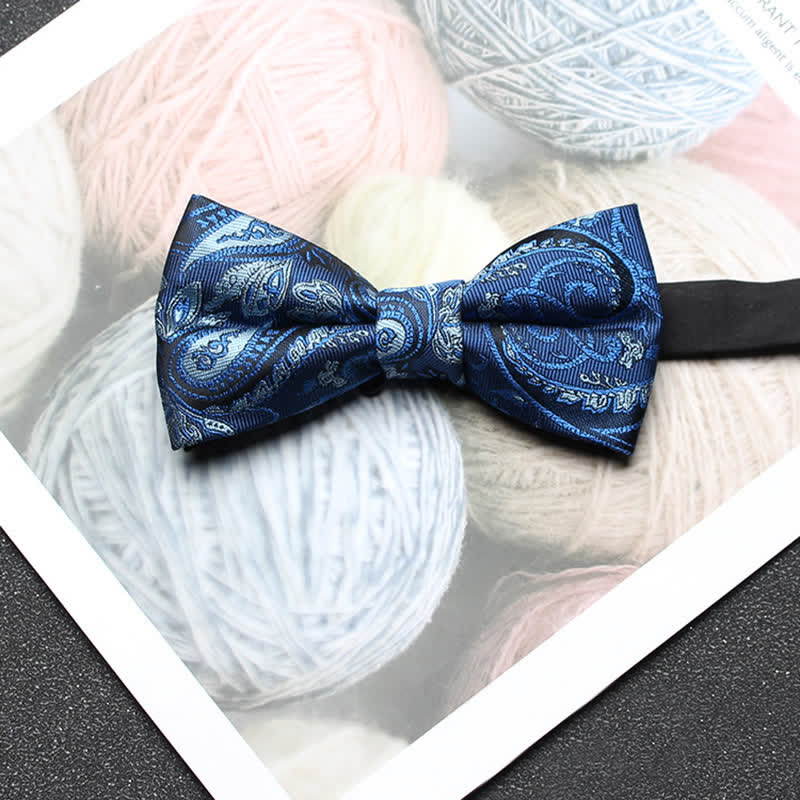 Men's Intricate Paisley Jacquard Classic Bow Tie